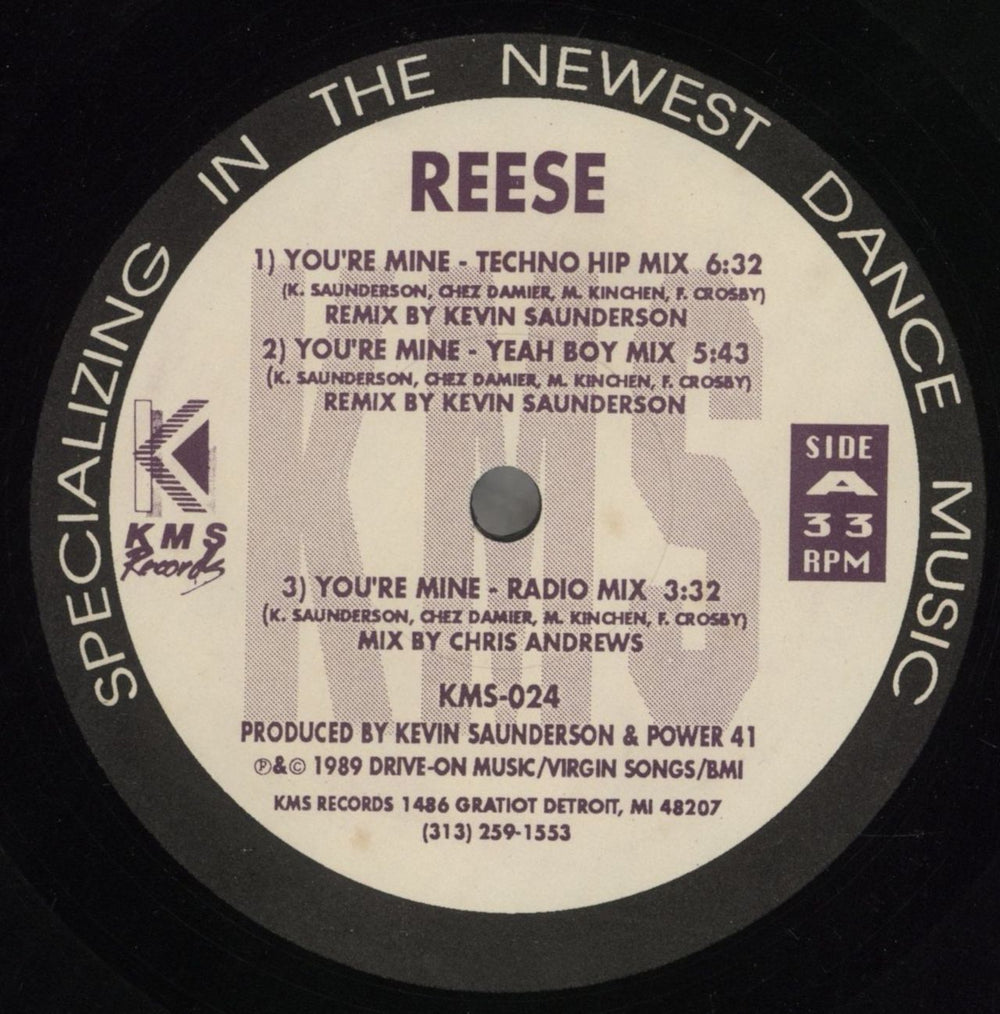 E-Dancer You're Mine US 12" vinyl single (12 inch record / Maxi-single) KMS-024