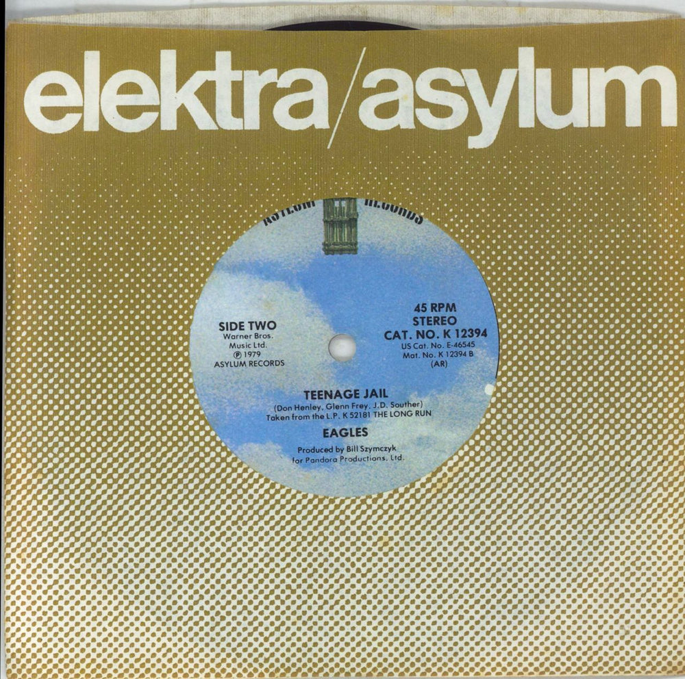 Eagles Heartache Tonight UK 7" vinyl single (7 inch record / 45)