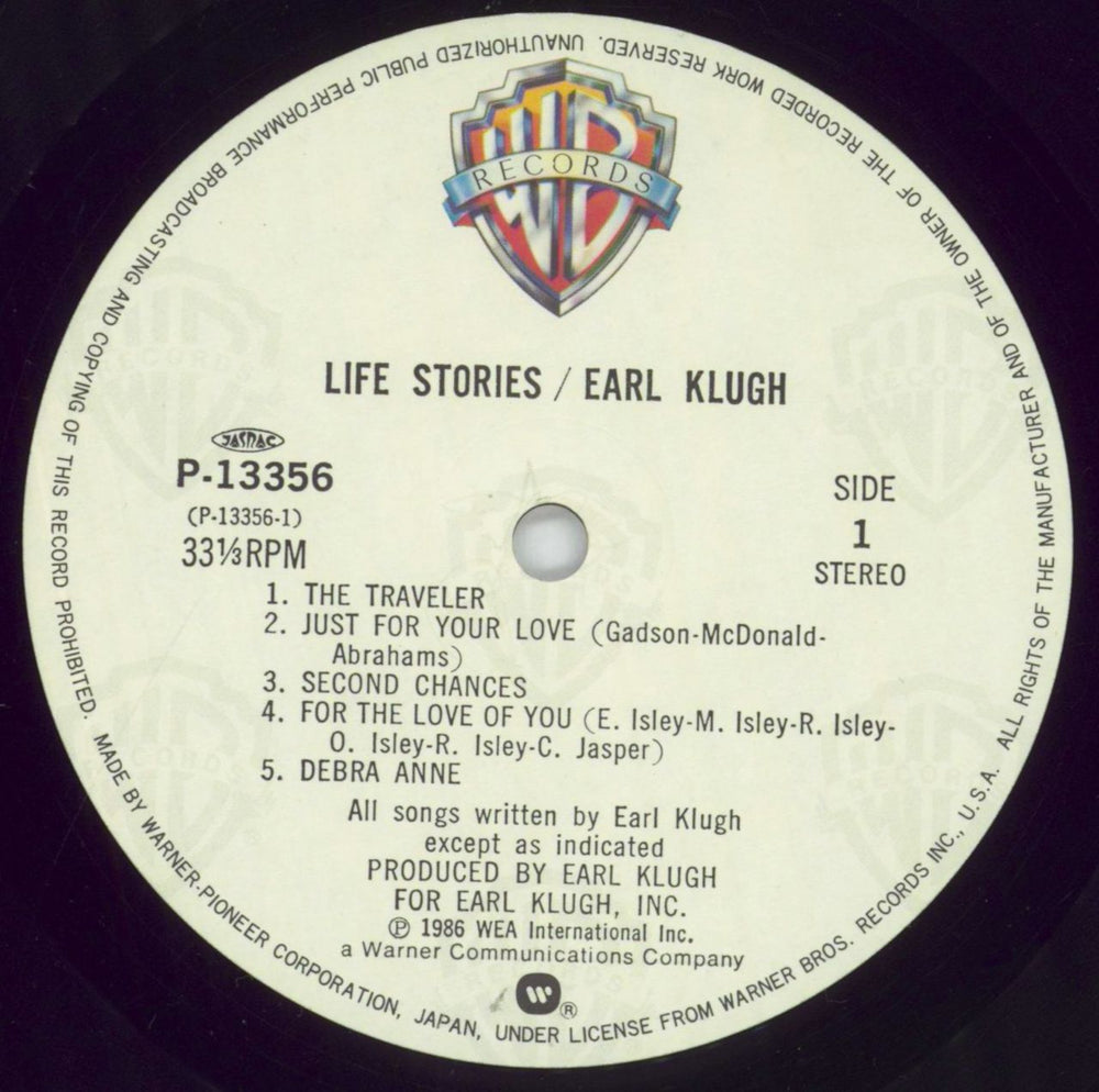 Earl Klugh Life Stories + Obi Japanese vinyl LP album (LP record) EAQLPLI848461