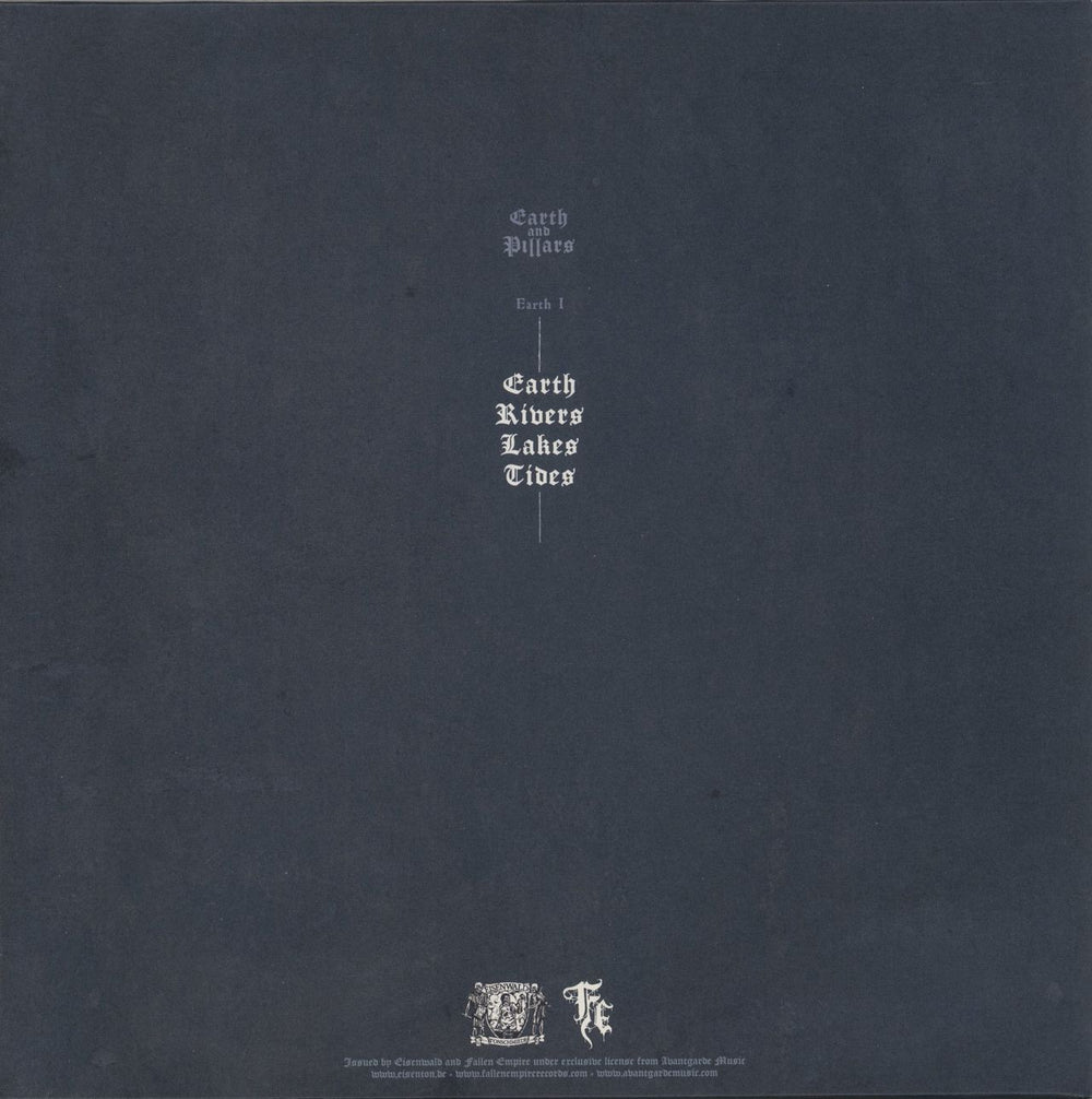 Earth And Pillars Earth I - Blue Vinyl German vinyl LP album (LP record)