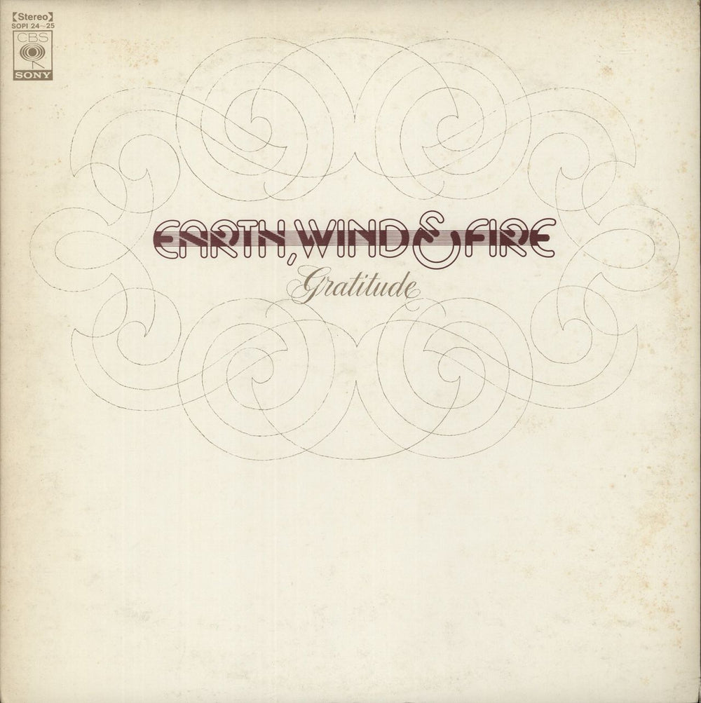 Earth Wind & Fire Gratitude Japanese Promo 2-LP vinyl record set (Double LP Album) SOPI24~25