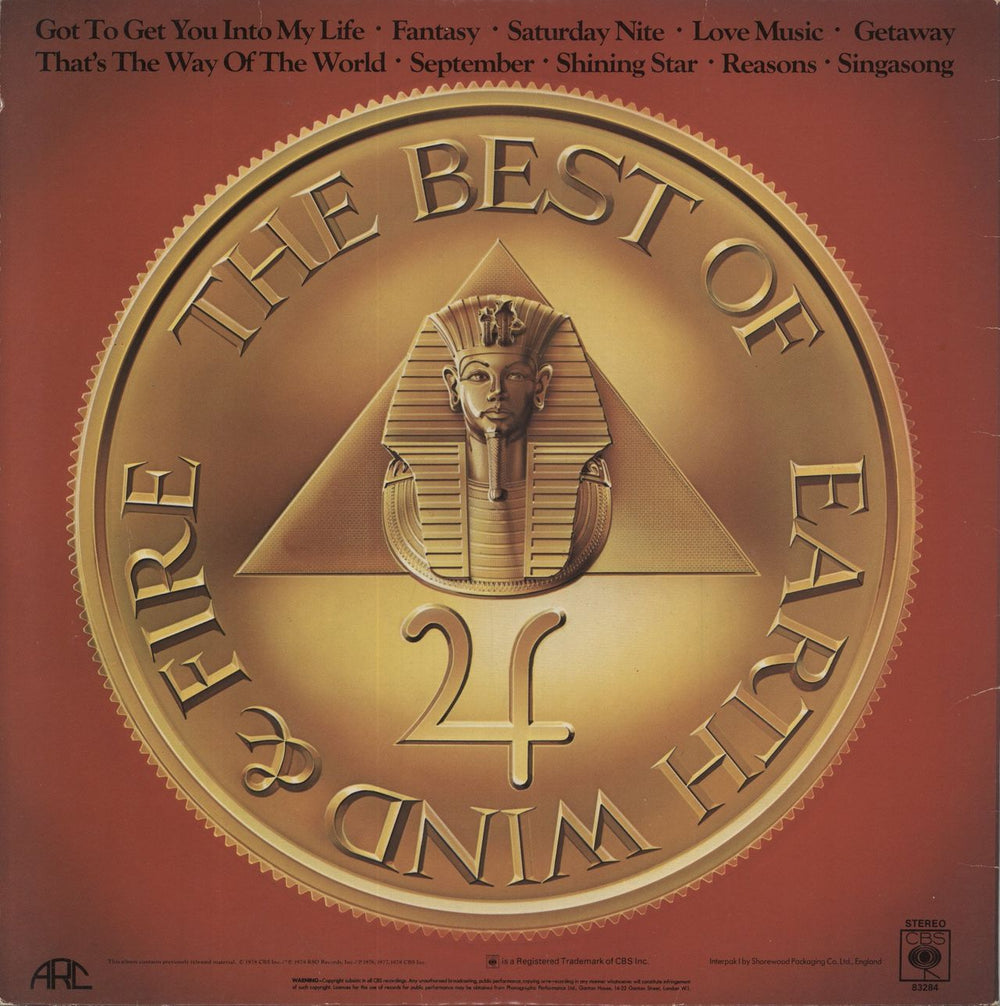 Earth Wind & Fire The Best Of Earth Wind & Fire Vol. 1 - EX UK vinyl LP album (LP record)
