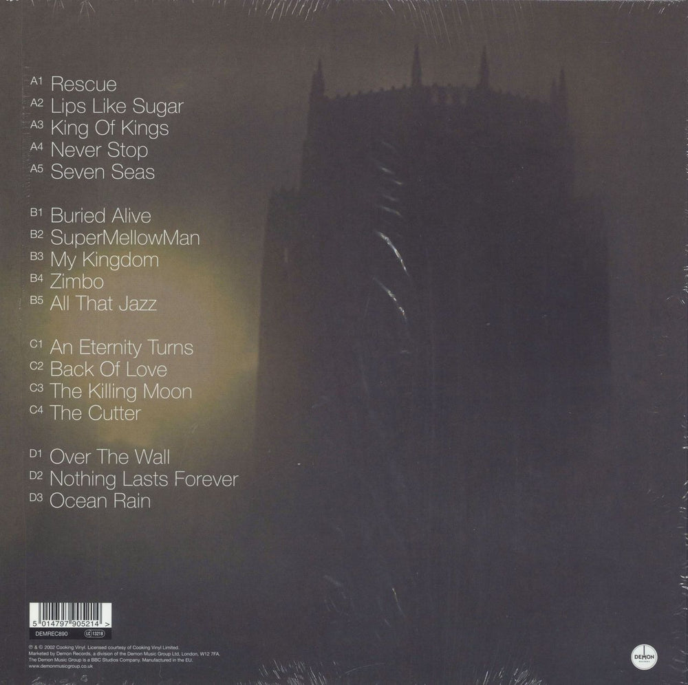 Echo & The Bunnymen Live In Liverpool - 180 Gram Clear Vinyl UK 2-LP vinyl record set (Double LP Album) 5014797905214