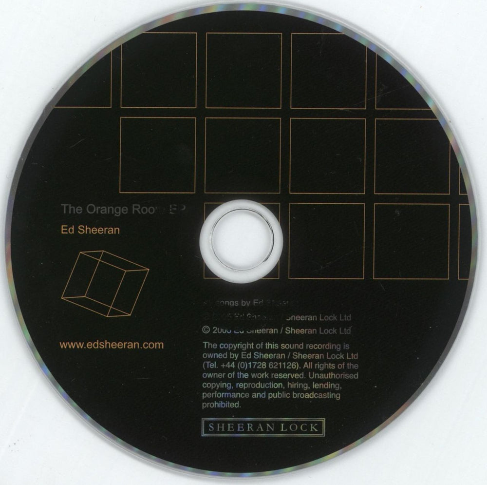 Ed Sheeran The Orange Room EP UK CD single (CD5 / 5") EJBC5TH881081
