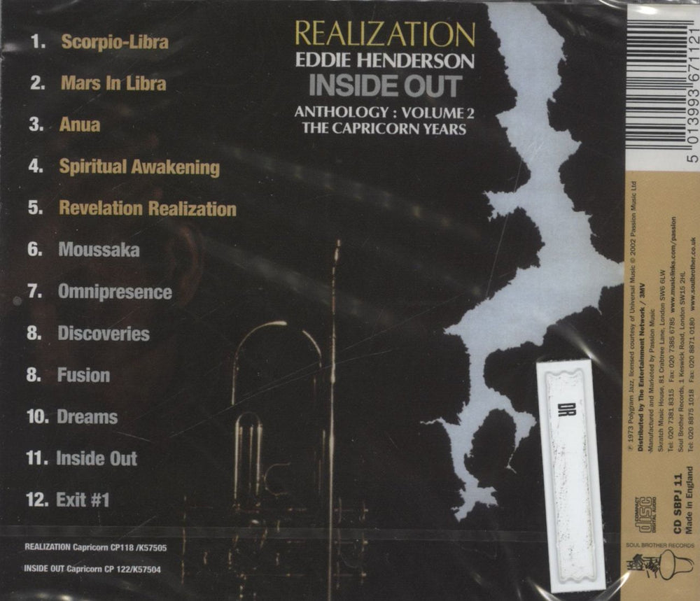 Eddie Henderson Realization / Inside Out - Anthology : Volume 2 : The Capricorn Years - Sealed UK CD album (CDLP)