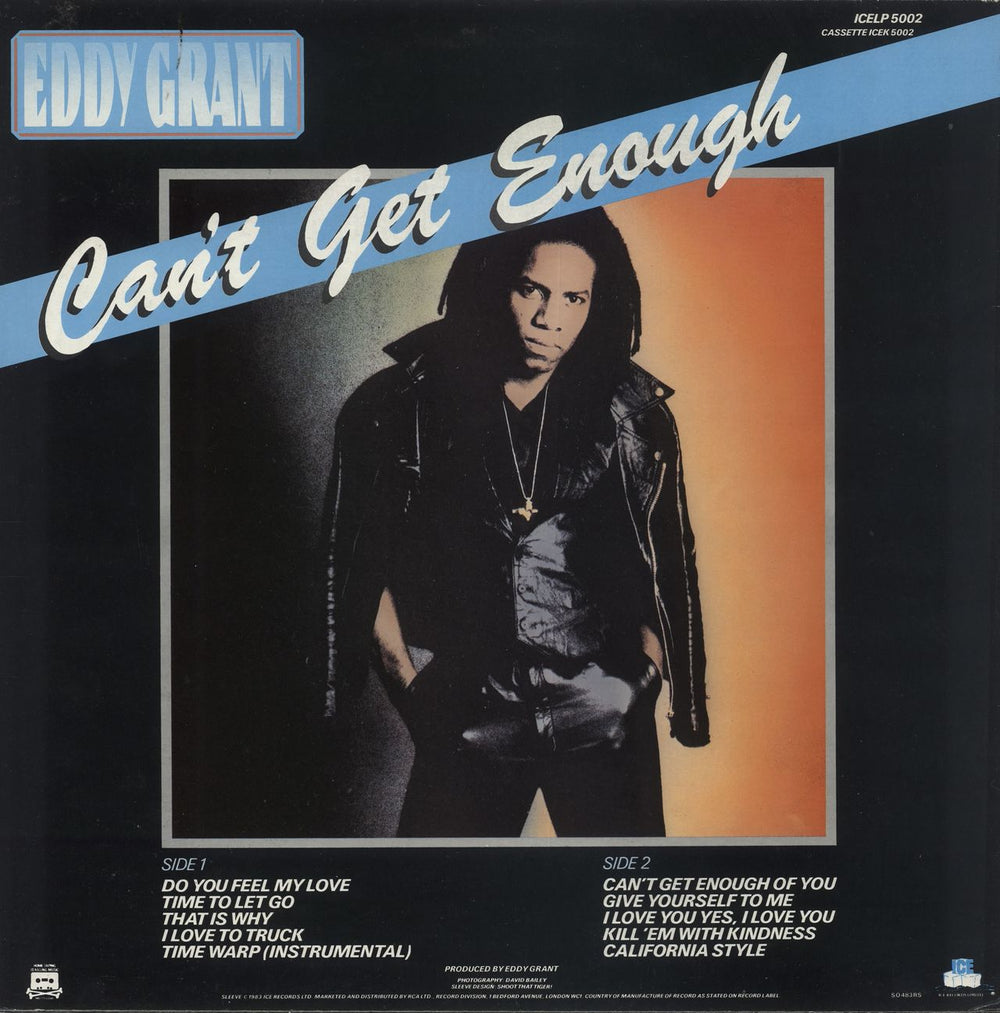 Eddy Grant Can't Get Enough UK vinyl LP album (LP record)