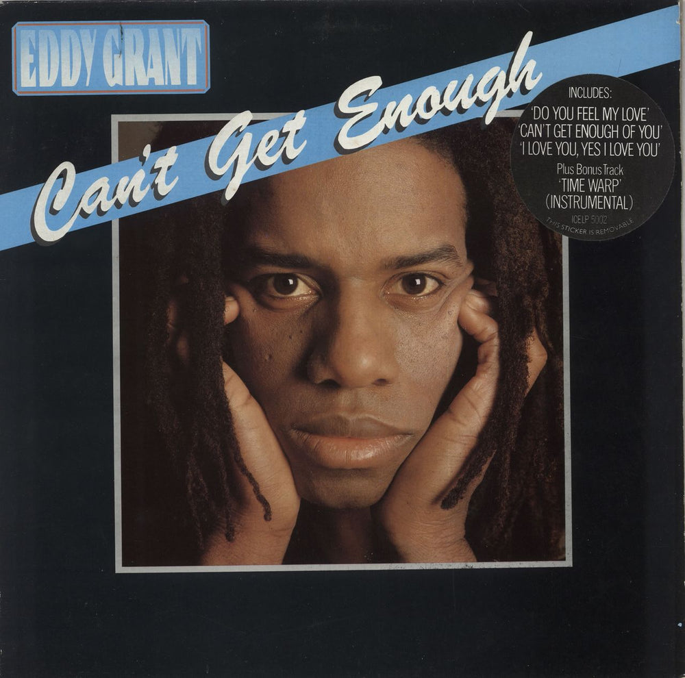 Eddy Grant Can't Get Enough UK vinyl LP album (LP record) ICELP5002