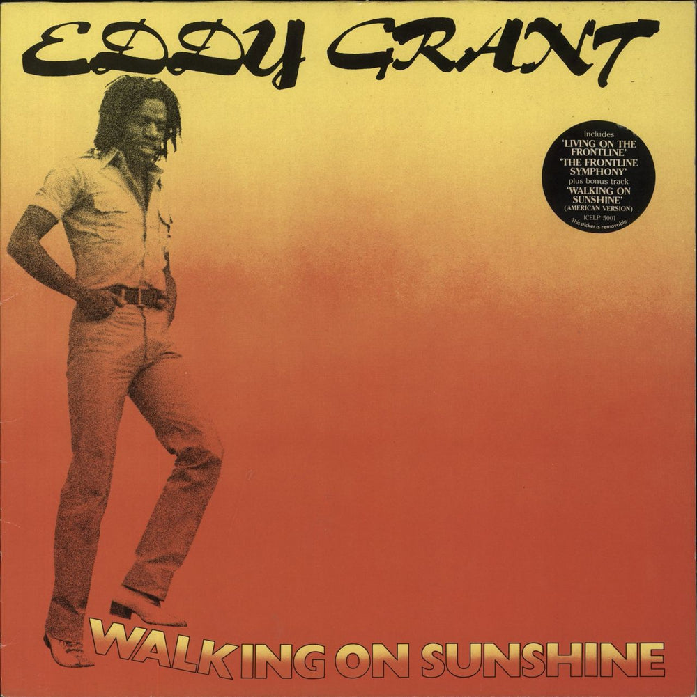 Eddy Grant Walking On Sunshine UK vinyl LP album (LP record) ICELP5001