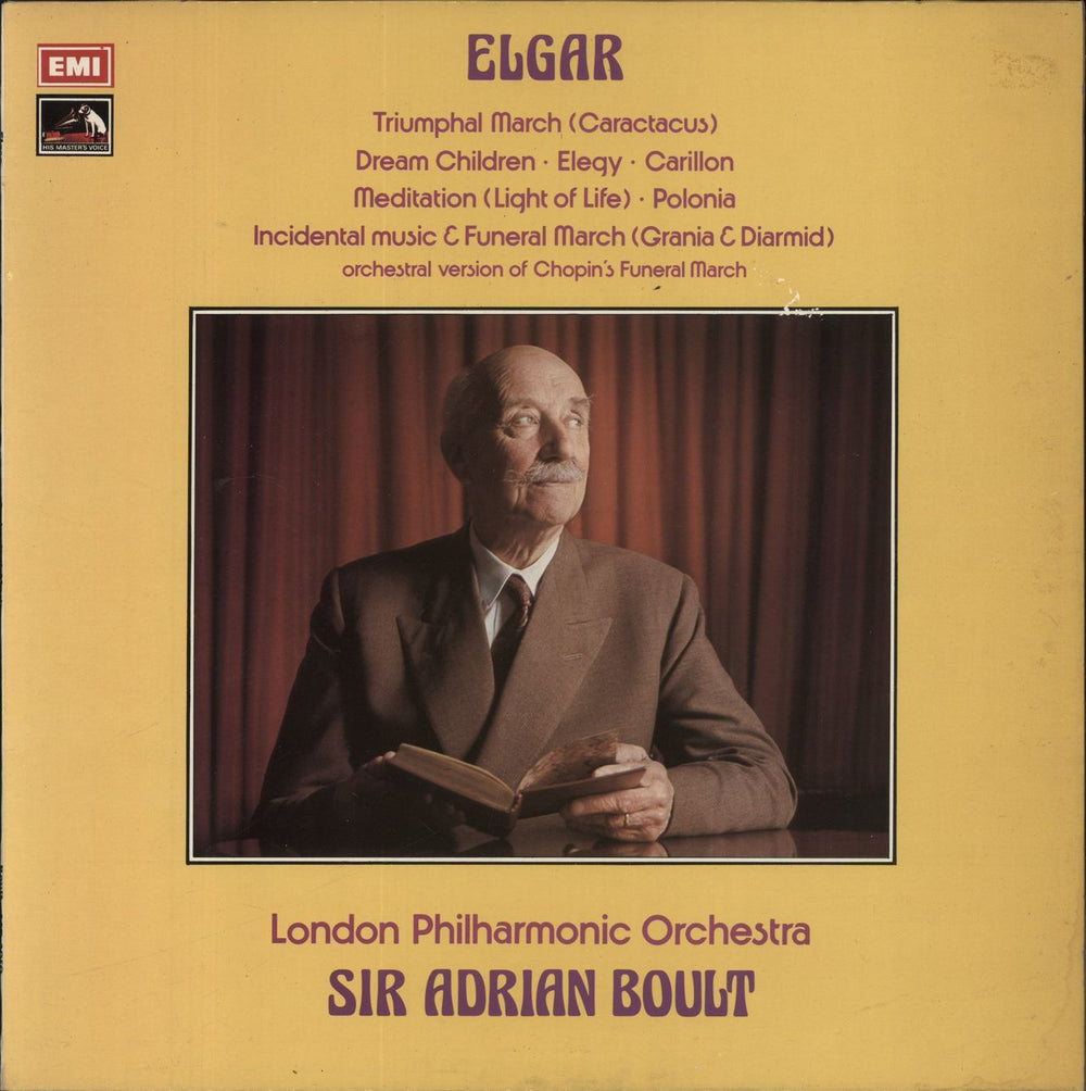 Edward Elgar Elgar Orchestral Music UK vinyl LP album (LP record) ASD3050