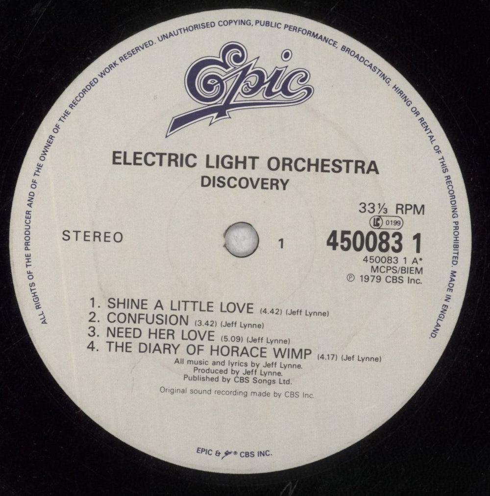 Electric Light Orchestra Discovery UK vinyl LP album (LP record) ELOLPDI663396