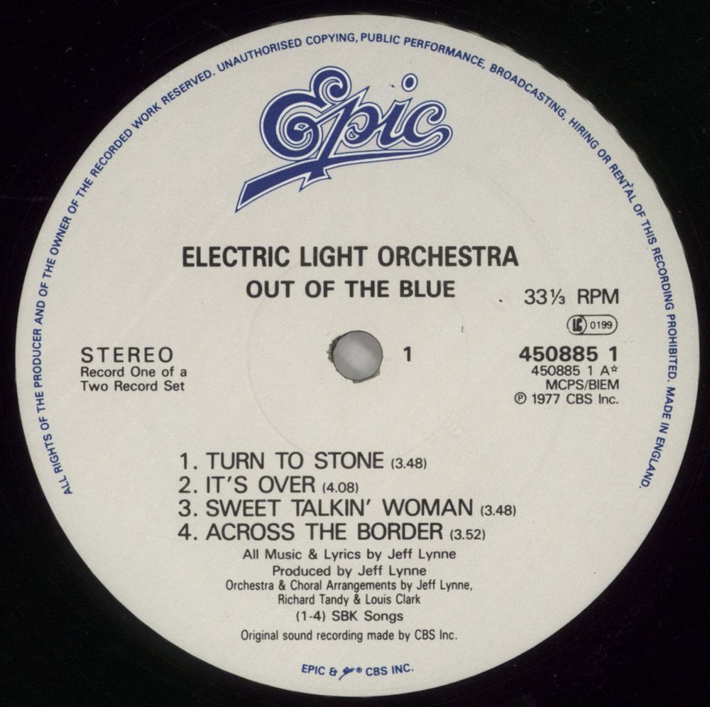 Electric Light Orchestra Out Of The Blue UK 2-LP vinyl record set (Double LP Album) ELO2LOU750816