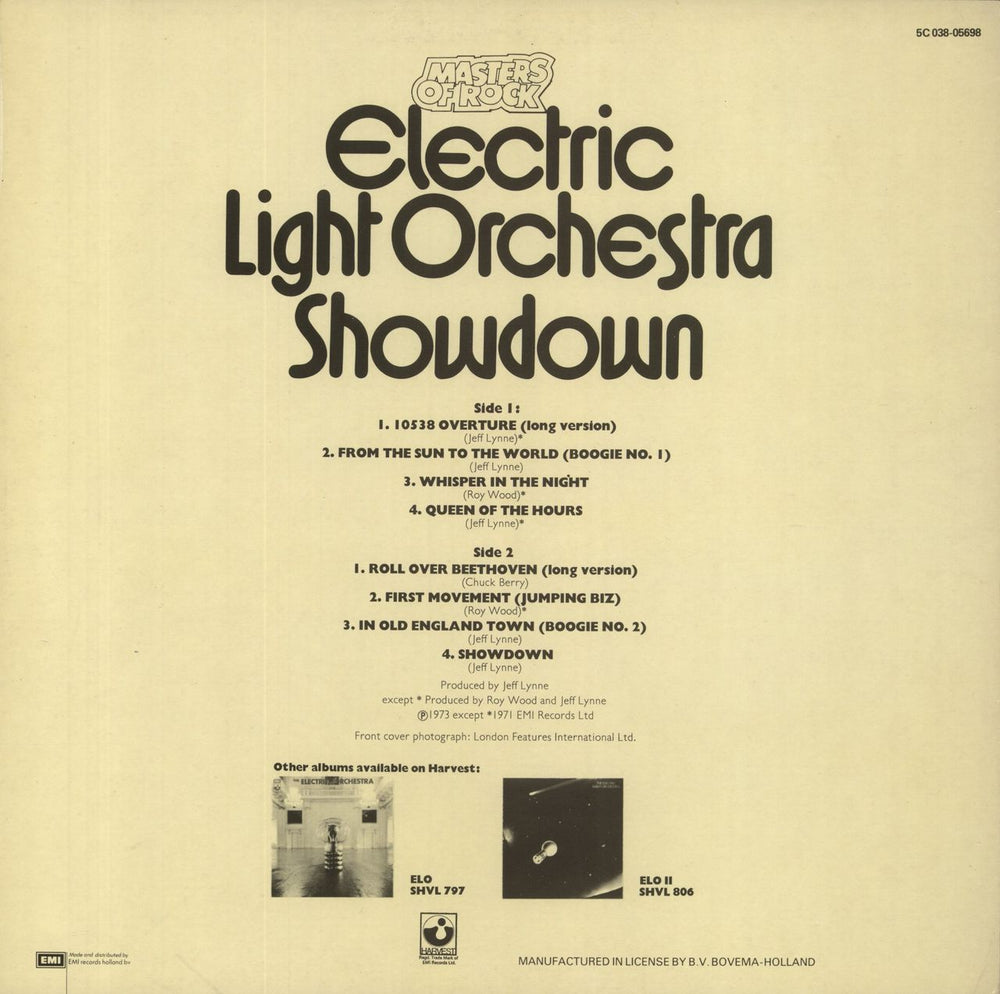 Electric Light Orchestra Showdown - Masters Of Rock - Lilac Vinyl - EX Dutch vinyl LP album (LP record)