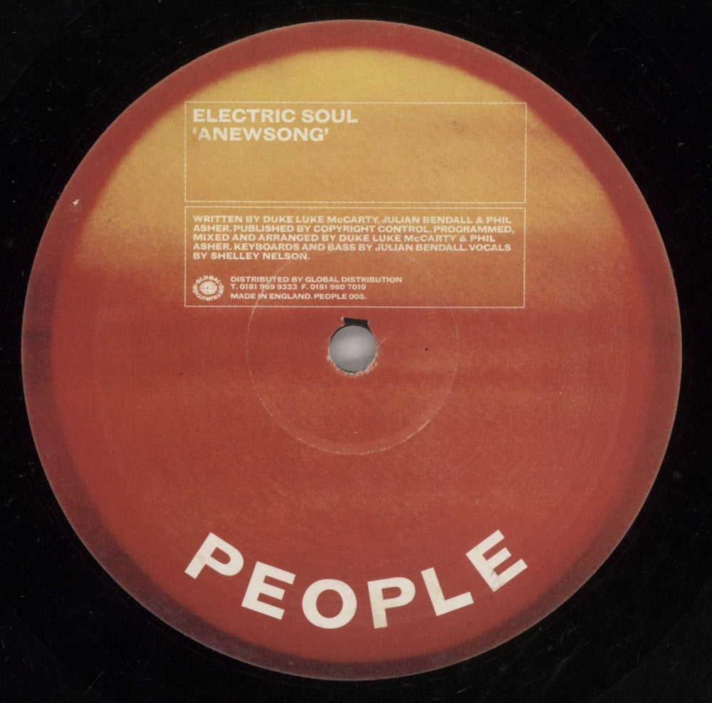 Electric Soul Anewsong UK 12" vinyl single (12 inch record / Maxi-single) PEOPLE005
