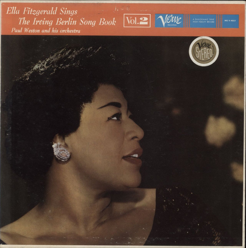 Ella Fitzgerald Sings The Irving Berlin Song Book - Volume 2 US vinyl LP album (LP record) V6-4031