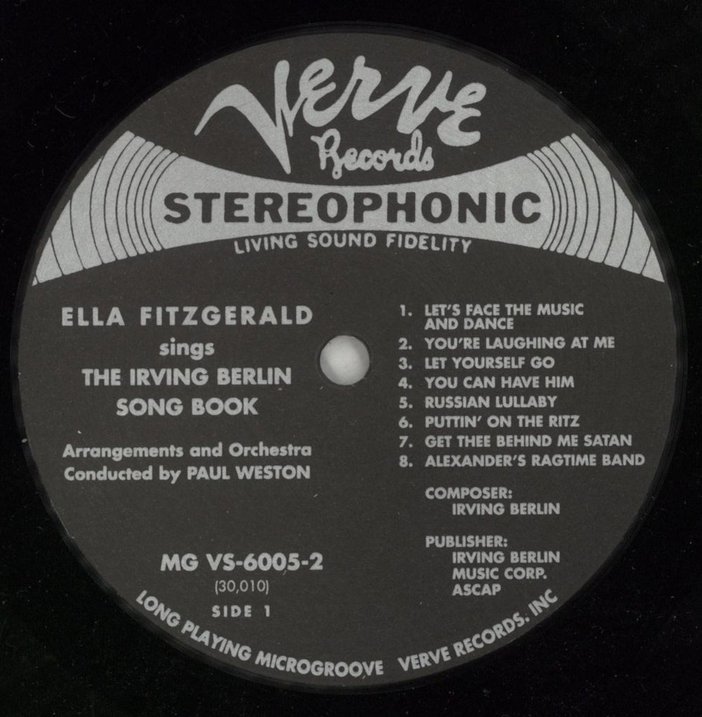 Ella Fitzgerald Sings The Irving Berlin Songbook - 180gm Vinyl German 2-LP vinyl record set (Double LP Album) EFZ2LSI869404