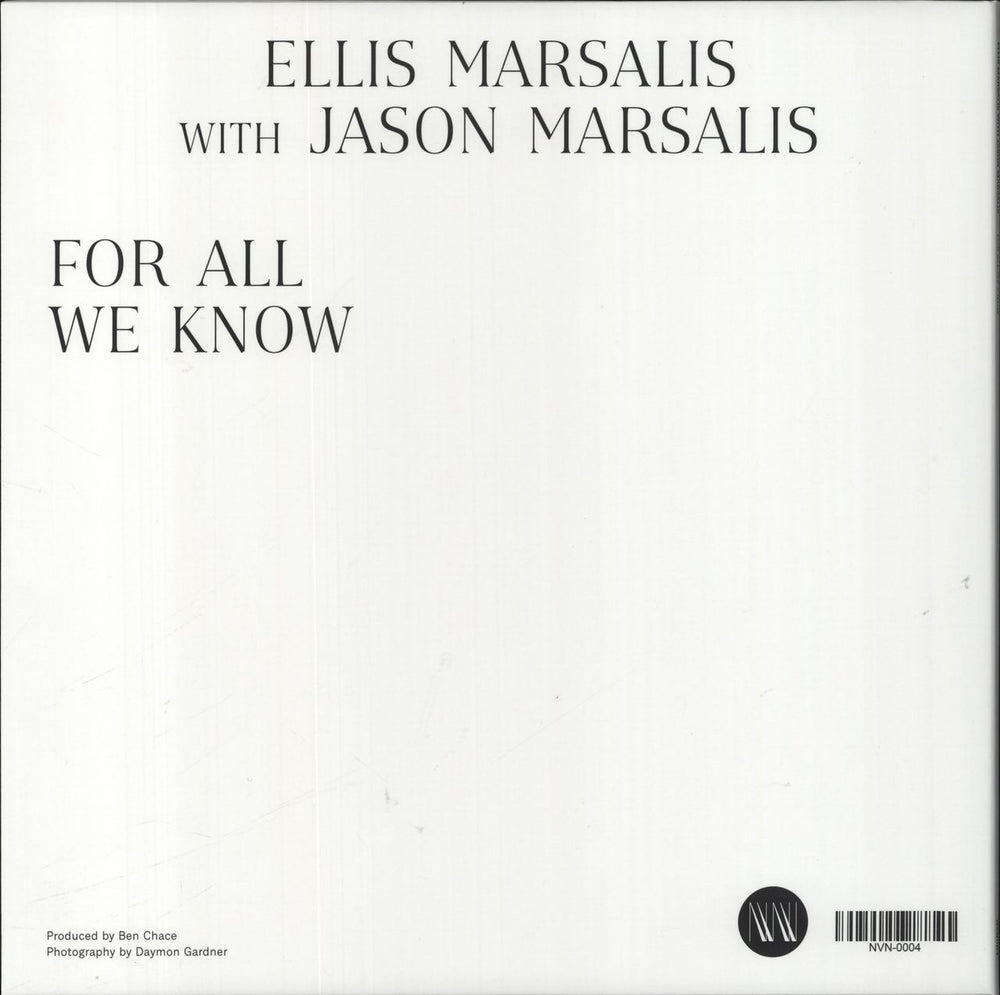 Ellis Marsalis For All We know French vinyl LP album (LP record)