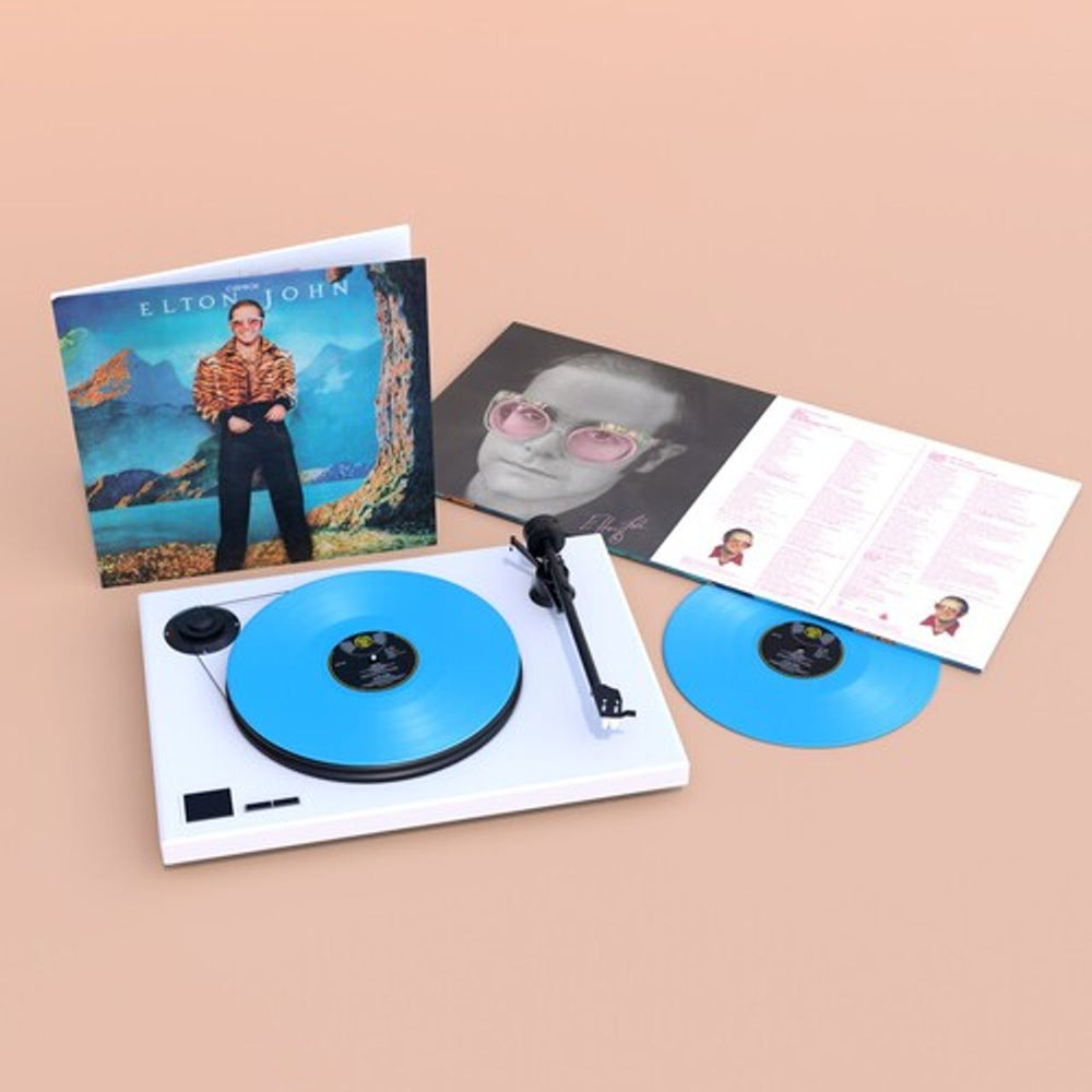 Elton John Caribou - Sky Blue Vinyl 180 Gram + Bonus LP - RSD 2024 - Sealed UK 2-LP vinyl record set (Double LP Album) 588527-2