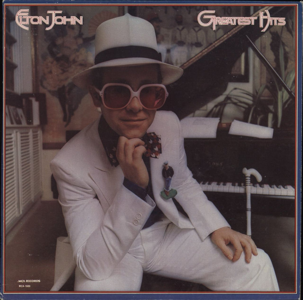 Elton John Greatest Hits US vinyl LP album (LP record) MCA-1689