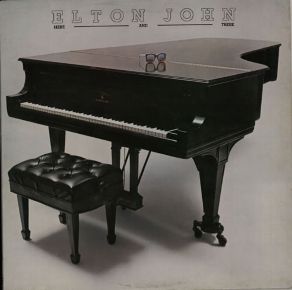 Elton John Here And There - Ruby Red Vinyl UK vinyl LP album (LP record) DJLPH473