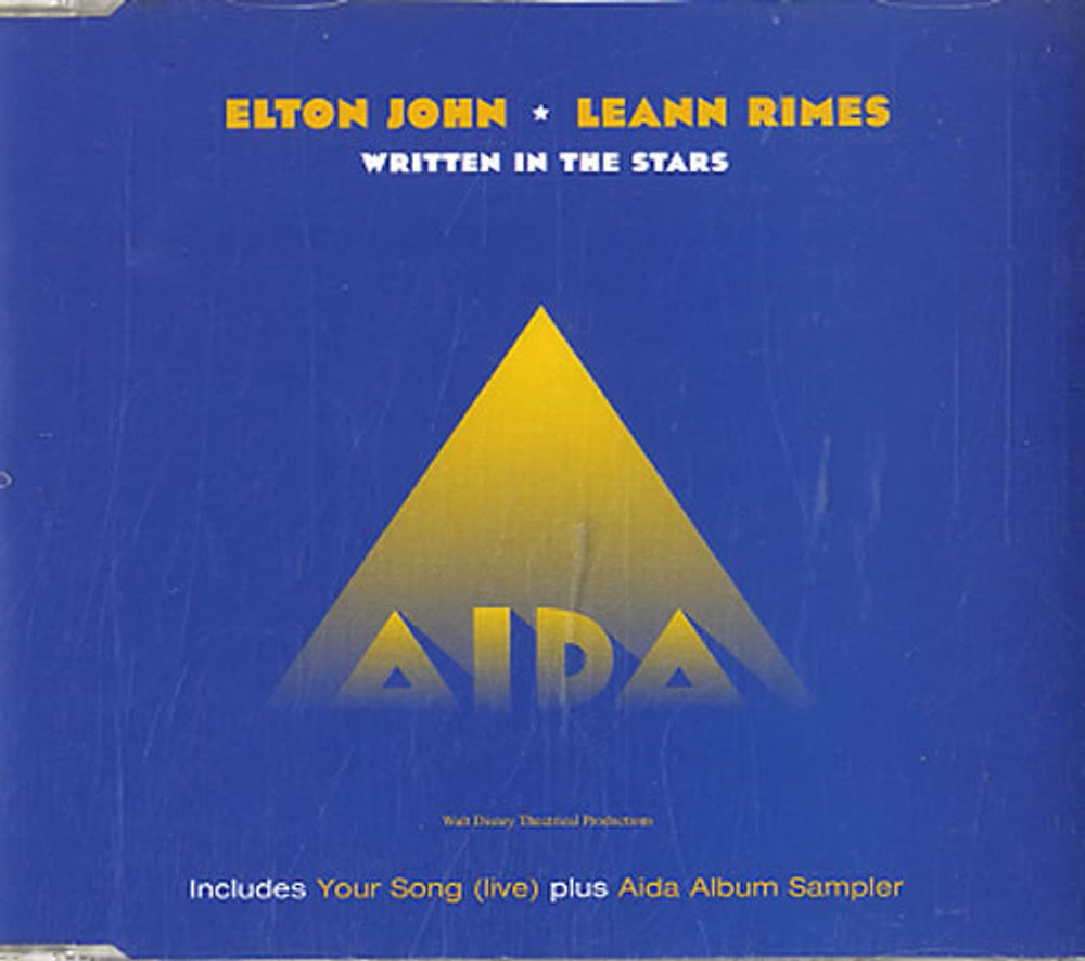 Elton John Written In The Stars UK CD single (CD5 / 5") EJSDD45