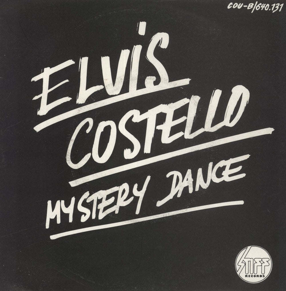 Elvis Costello Mystery Dance - Orange Vinyl Belgian 7" vinyl single (7 inch record / 45) COU-B/640.131