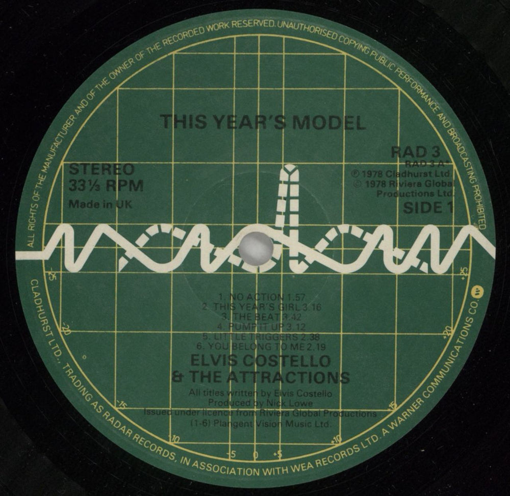 Elvis Costello This Year's Model - EX UK vinyl LP album (LP record) COSLPTH89377