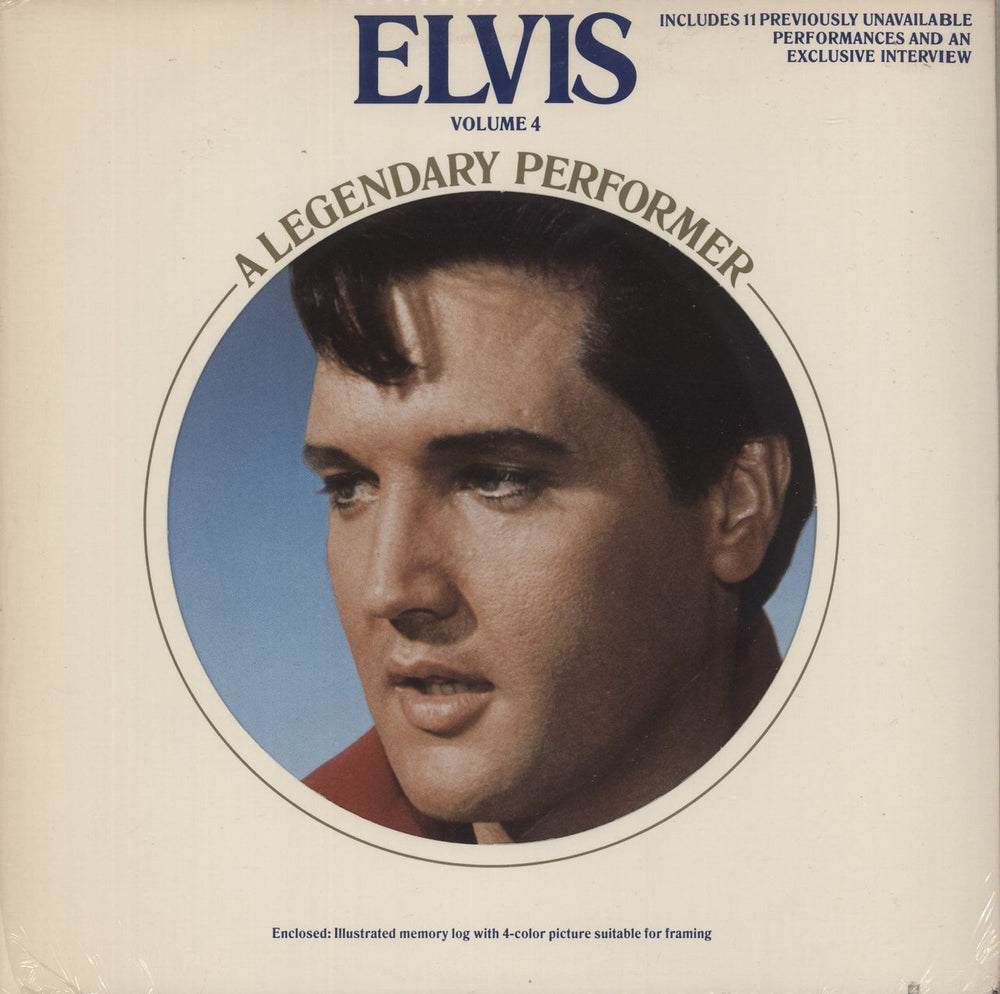 Elvis Presley A Legendary Performer Volume 4 US vinyl LP album (LP record) CPL1-4848
