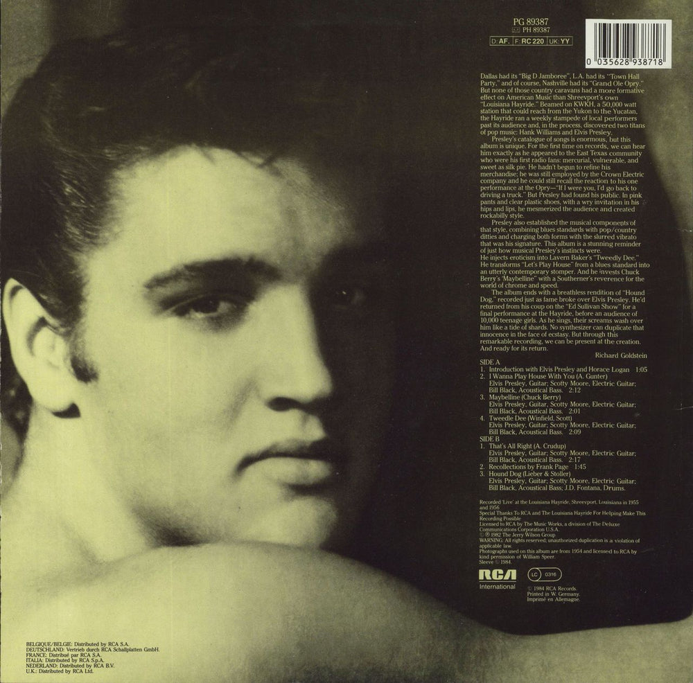 Elvis Presley Elvis: The First Live Recordings - Hype Stickered Sleeve German vinyl LP album (LP record) 035628938718