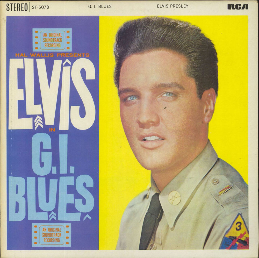 Elvis Presley G.I. Blues French vinyl LP album (LP record) SF5078