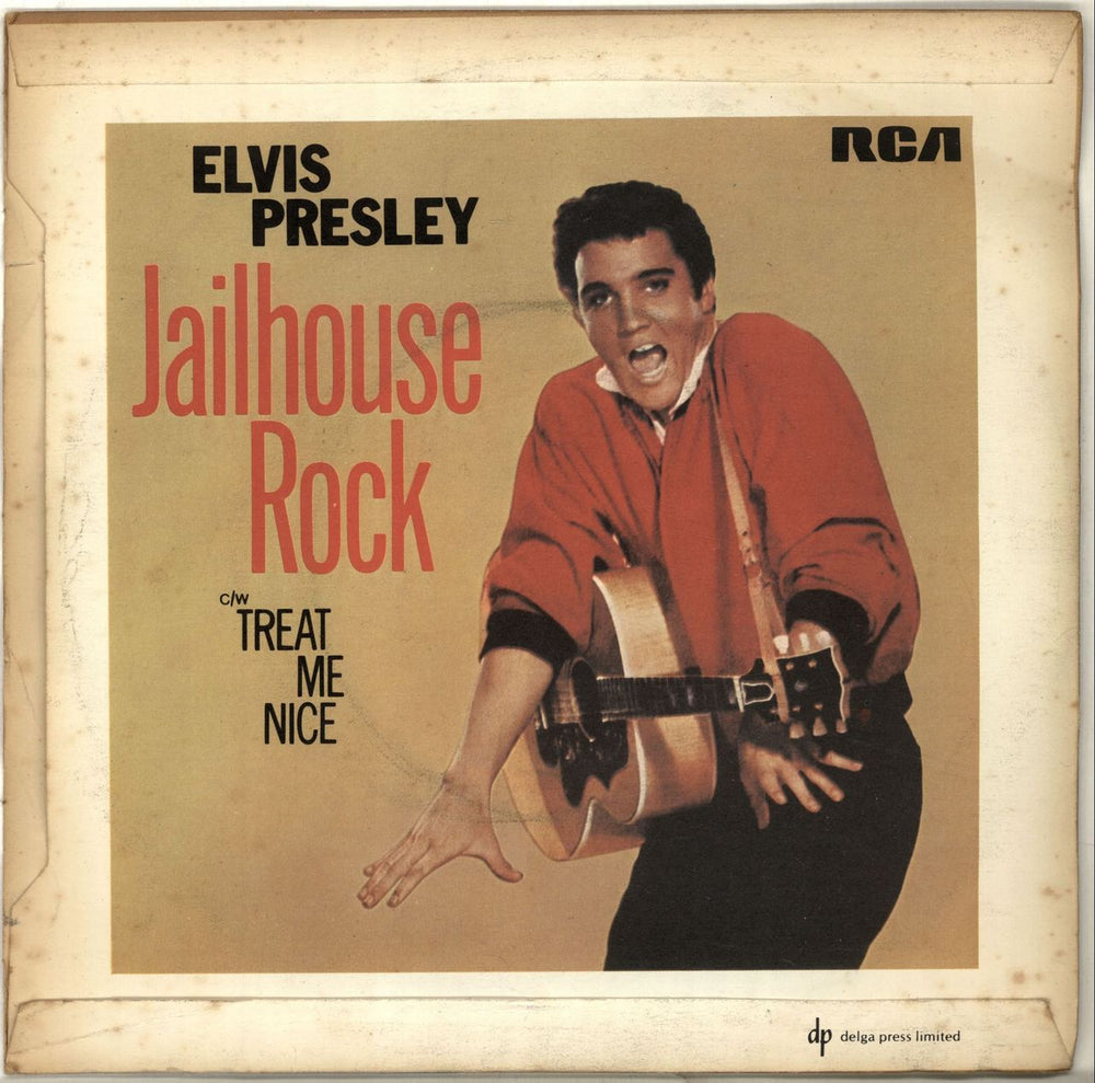 Elvis Presley Jailhouse Rock + Sleeve - EX UK 7" vinyl single (7 inch record / 45) ELV07JA705260