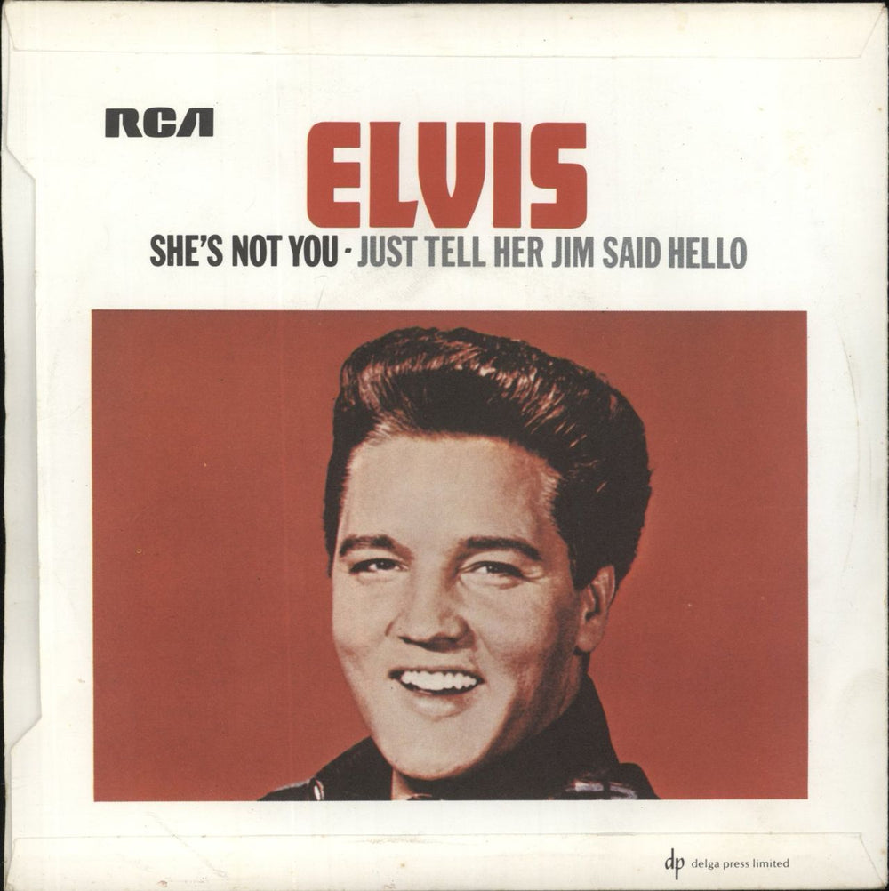 Elvis Presley She's Not You - Wide Canadian 7" vinyl single (7 inch record / 45)