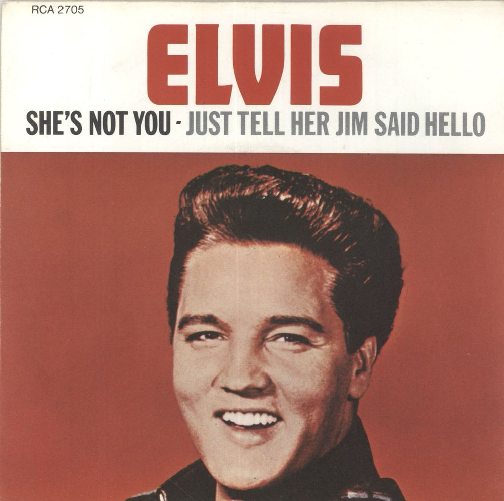 Elvis Presley She's Not You - Wide Canadian 7" vinyl single (7 inch record / 45) RCA2705