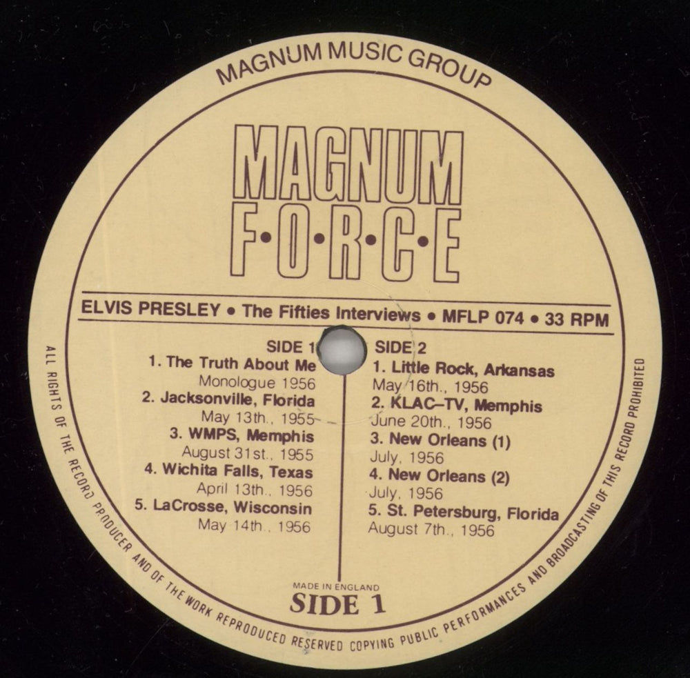 Elvis Presley The Fifties Interviews - Shrink UK vinyl LP album (LP record) ELVLPTH860172