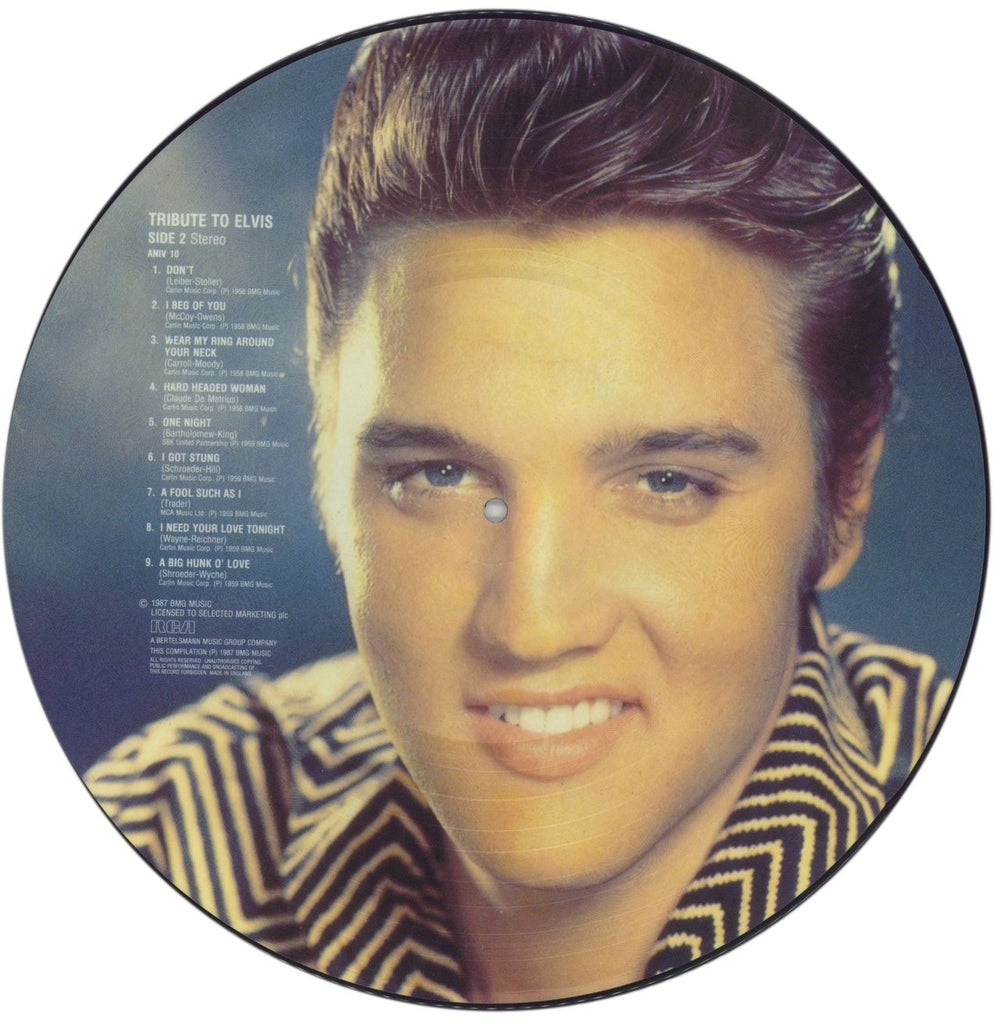 Elvis Presley Tribute To Elvis 1 & 2 - VG UK picture disc LP (vinyl picture disc album) ELVPDTR766611