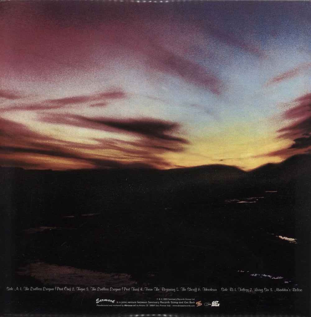 Emerson Lake & Palmer Trilogy - 180gm Italian vinyl LP album (LP record) 8013252420573