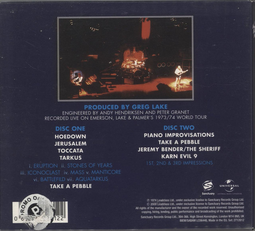 Emerson Lake & Palmer Welcome Back My Friends, To The Show That Never Ends - Deluxe Edition UK 2 CD album set (Double CD) ELP2CWE718305