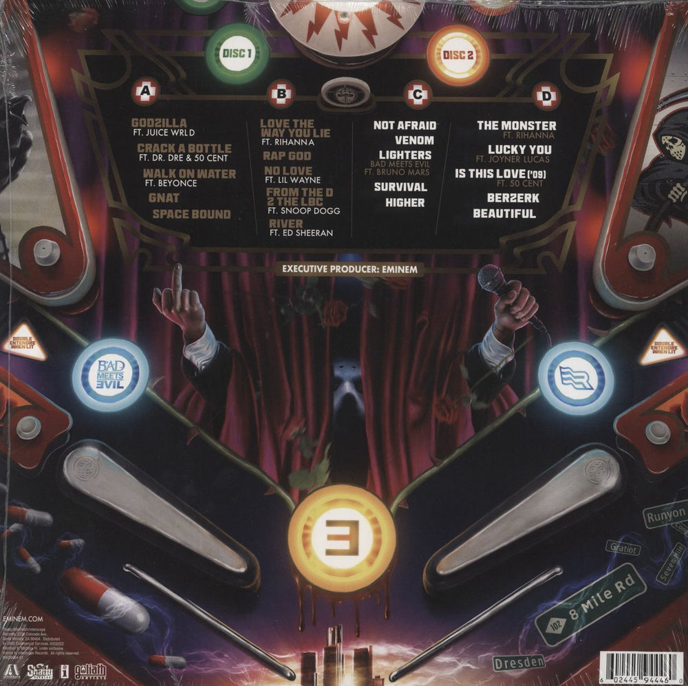 Eminem Curtain Call 2 - Orange Vinyl - Sealed US 2-LP vinyl record set (Double LP Album) 602445944460