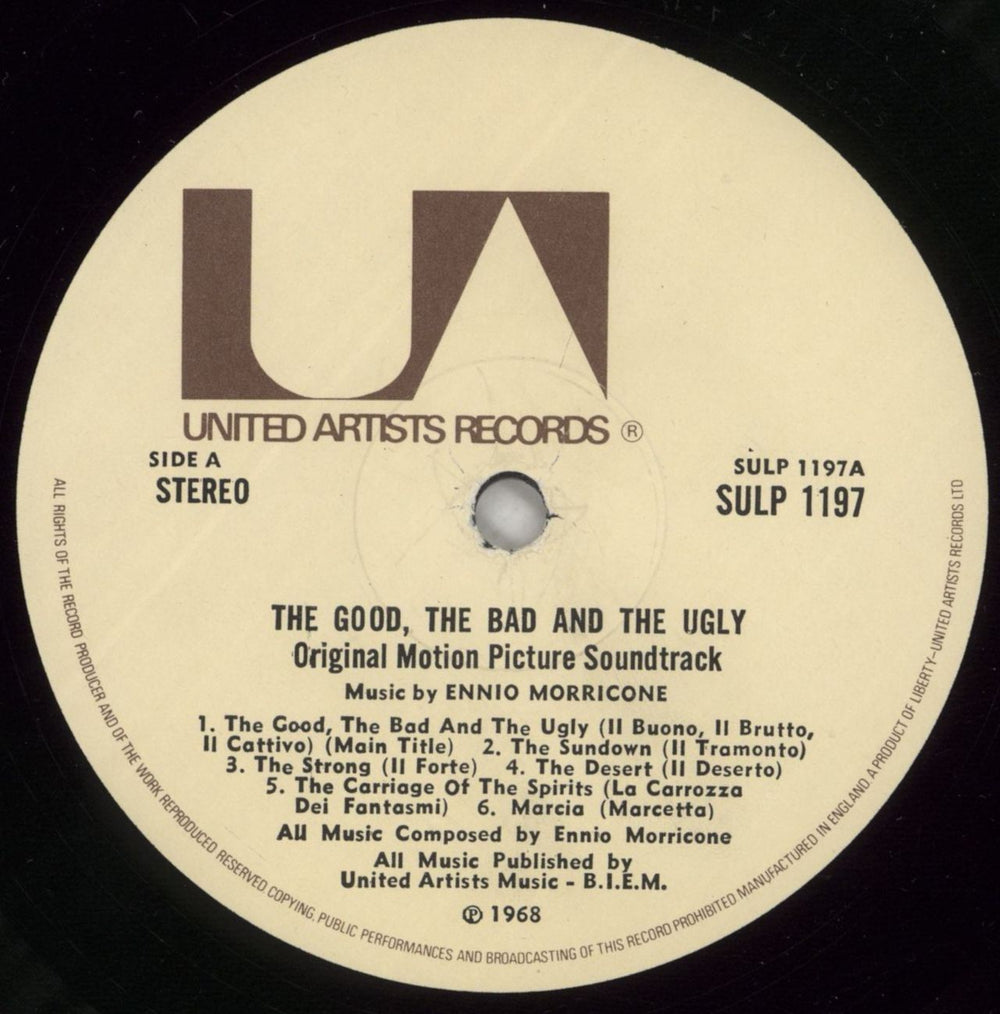 Ennio Morricone The Good The Bad & The Ugly - 2nd UK vinyl LP album (LP record) ENMLPTH600558