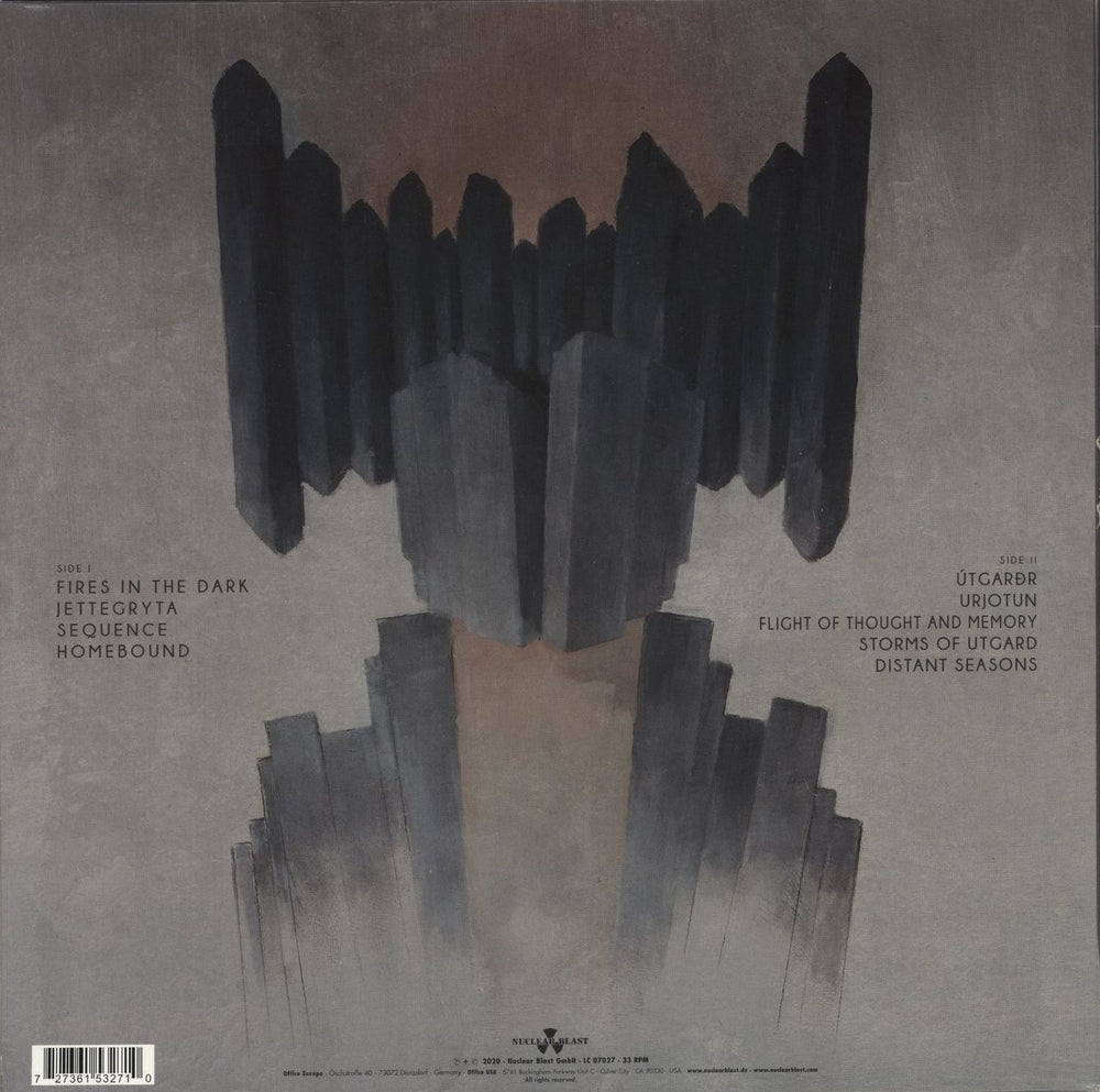 Enslaved Utgard UK vinyl LP album (LP record)