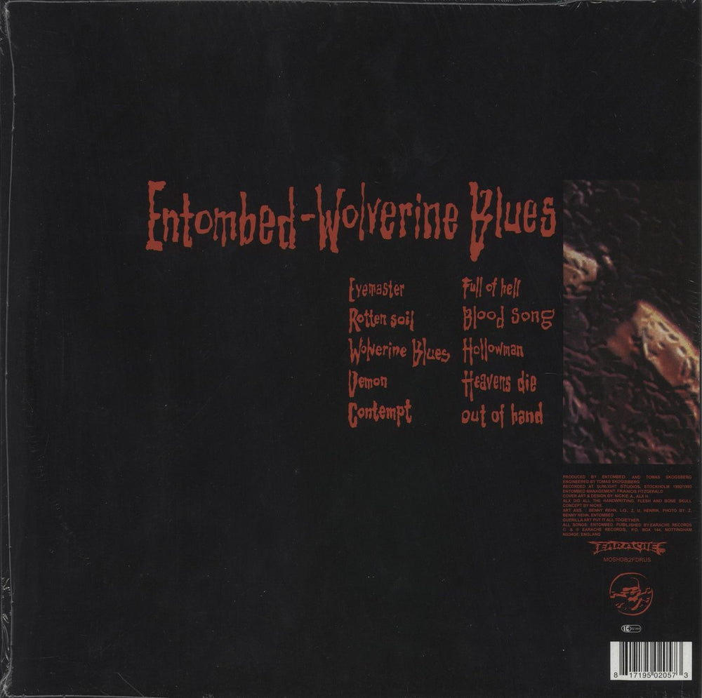 Entombed Wolverine Blues - Shrink UK vinyl LP album (LP record) 817195020573