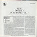 Eric Dolphy In Europe, Vol. 1 US vinyl LP album (LP record)