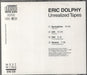 Eric Dolphy Unrealized Tapes German CD album (CDLP)