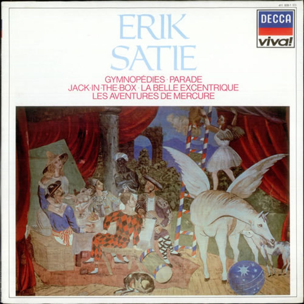 Erik Satie Gymnopedies, Parade, Jack-in-the-box, etc... UK vinyl LP album (LP record) 411839-1