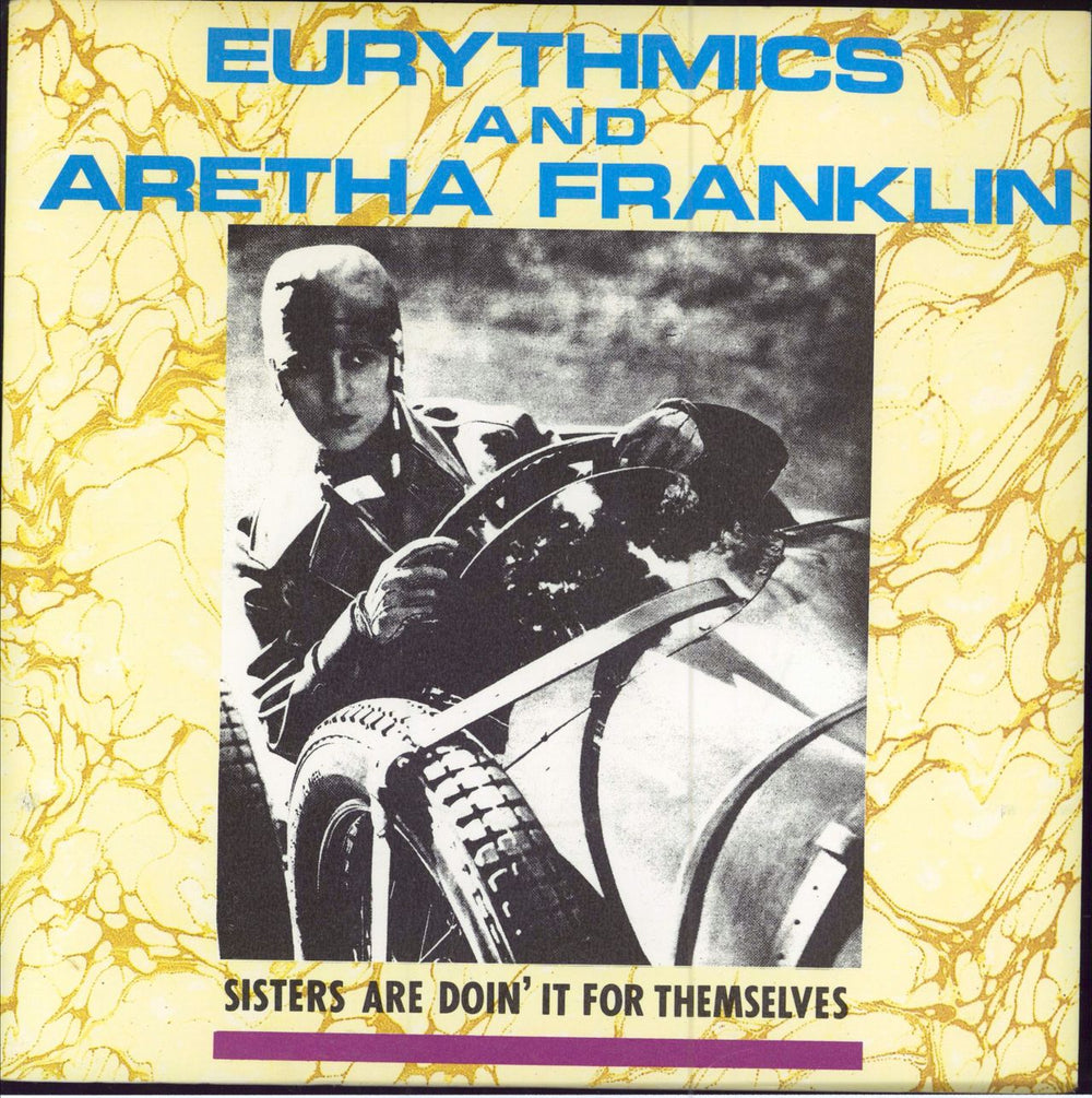 Eurythmics Sisters Are Doin' It For Themselves - Racing Driver sleeve UK 7" vinyl single (7 inch record / 45) PB40339