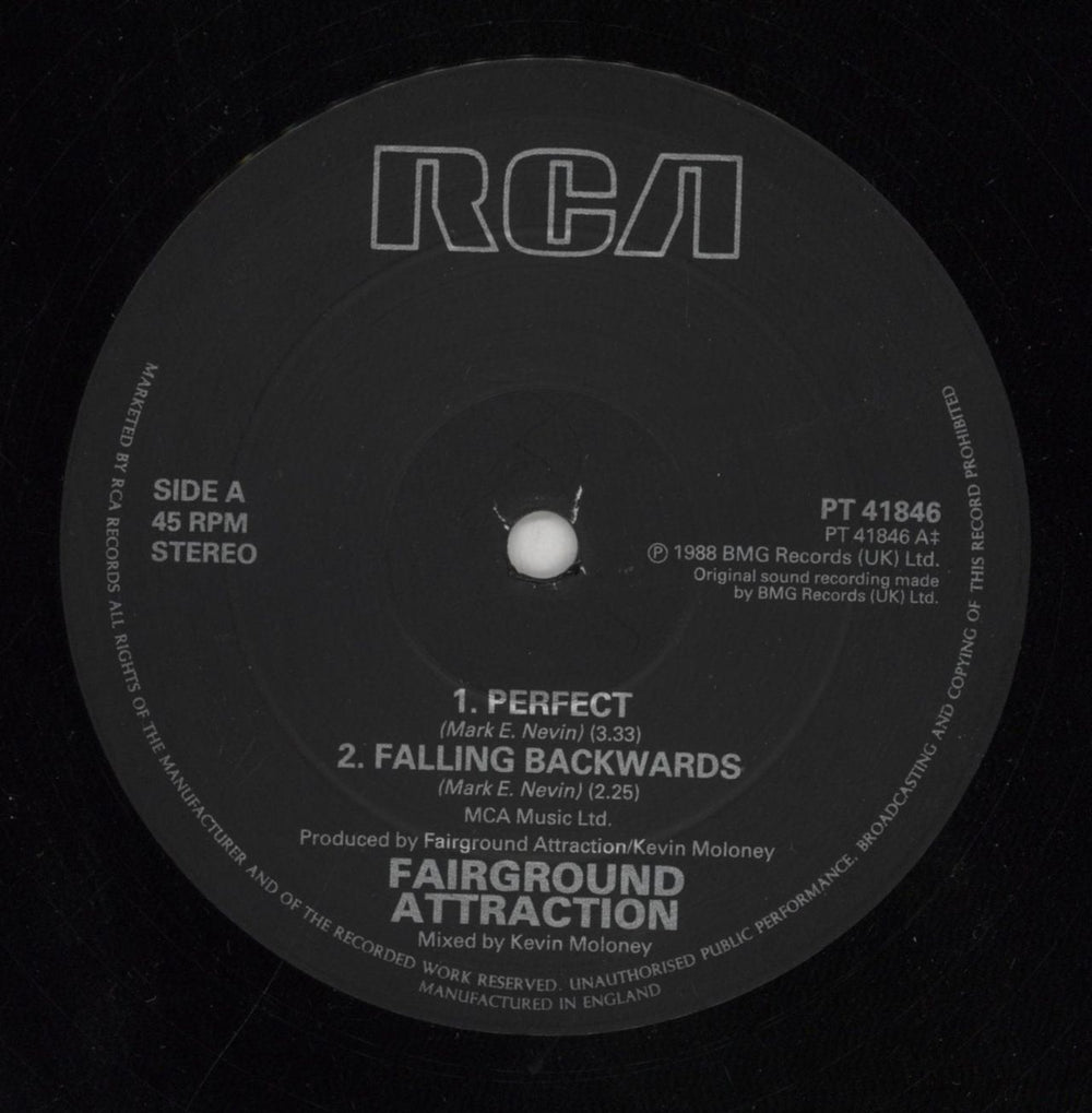 Fairground Attraction Perfect UK 12" vinyl single (12 inch record / Maxi-single) F-A12PE19034