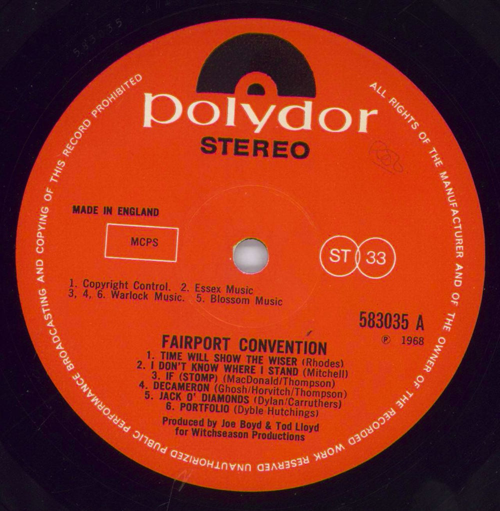 Fairport Convention Fairport Convention - 2nd - VG UK vinyl LP album (LP record) F-CLPFA831818