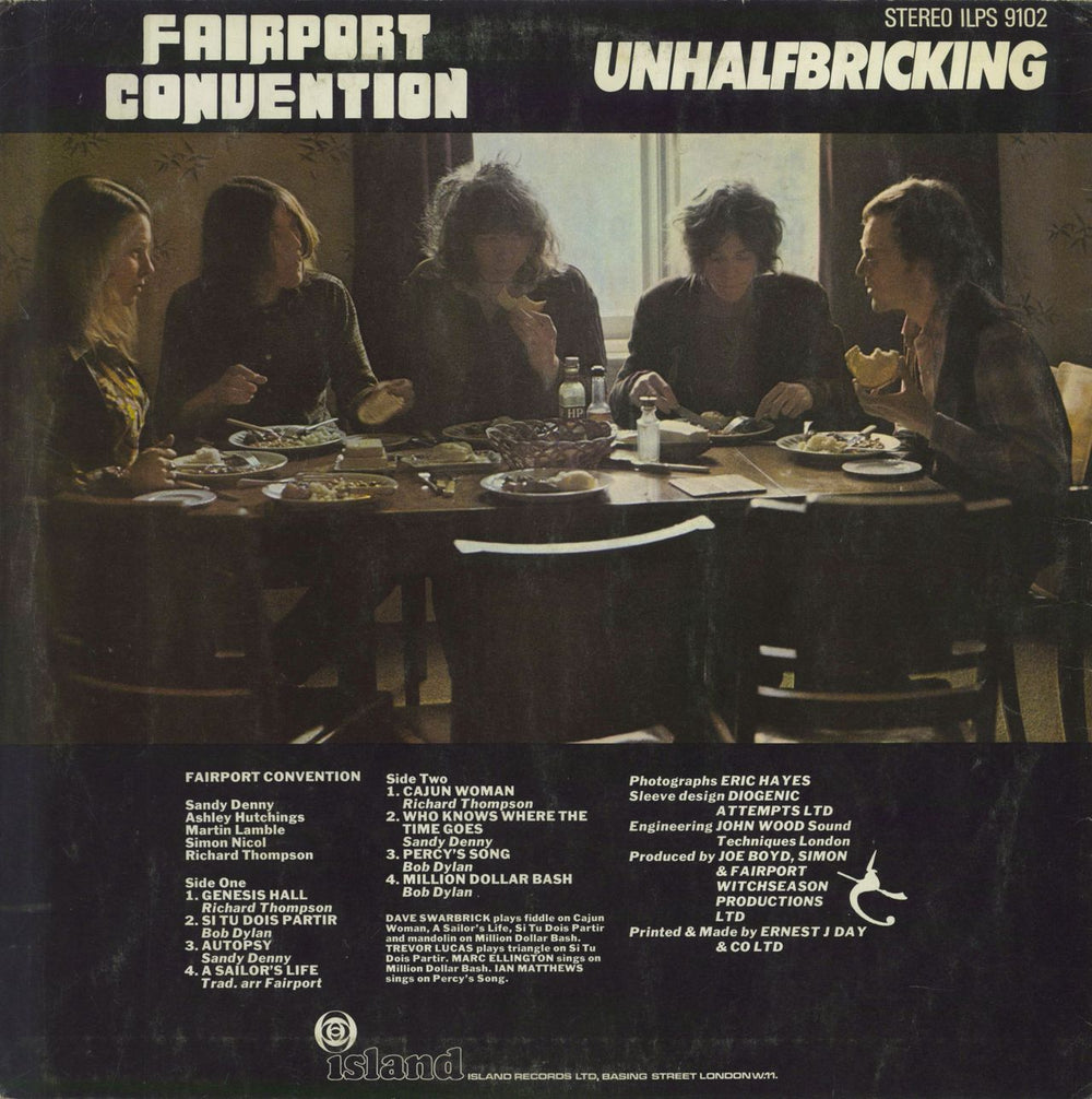 Fairport Convention Unhalfbricking - 2nd - VG UK vinyl LP album (LP record)