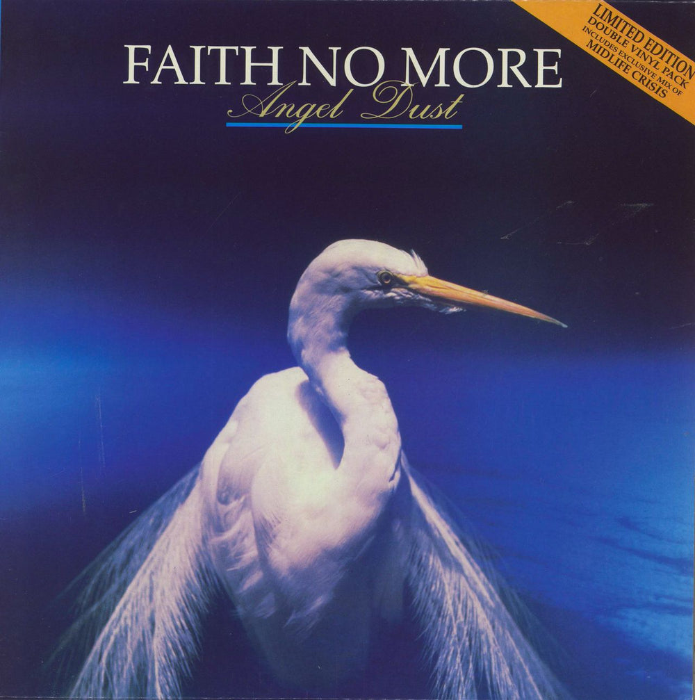 Faith No More Angel Dust + Bonus 12" single - EX UK 2-LP vinyl record set (Double LP Album) 828326-1