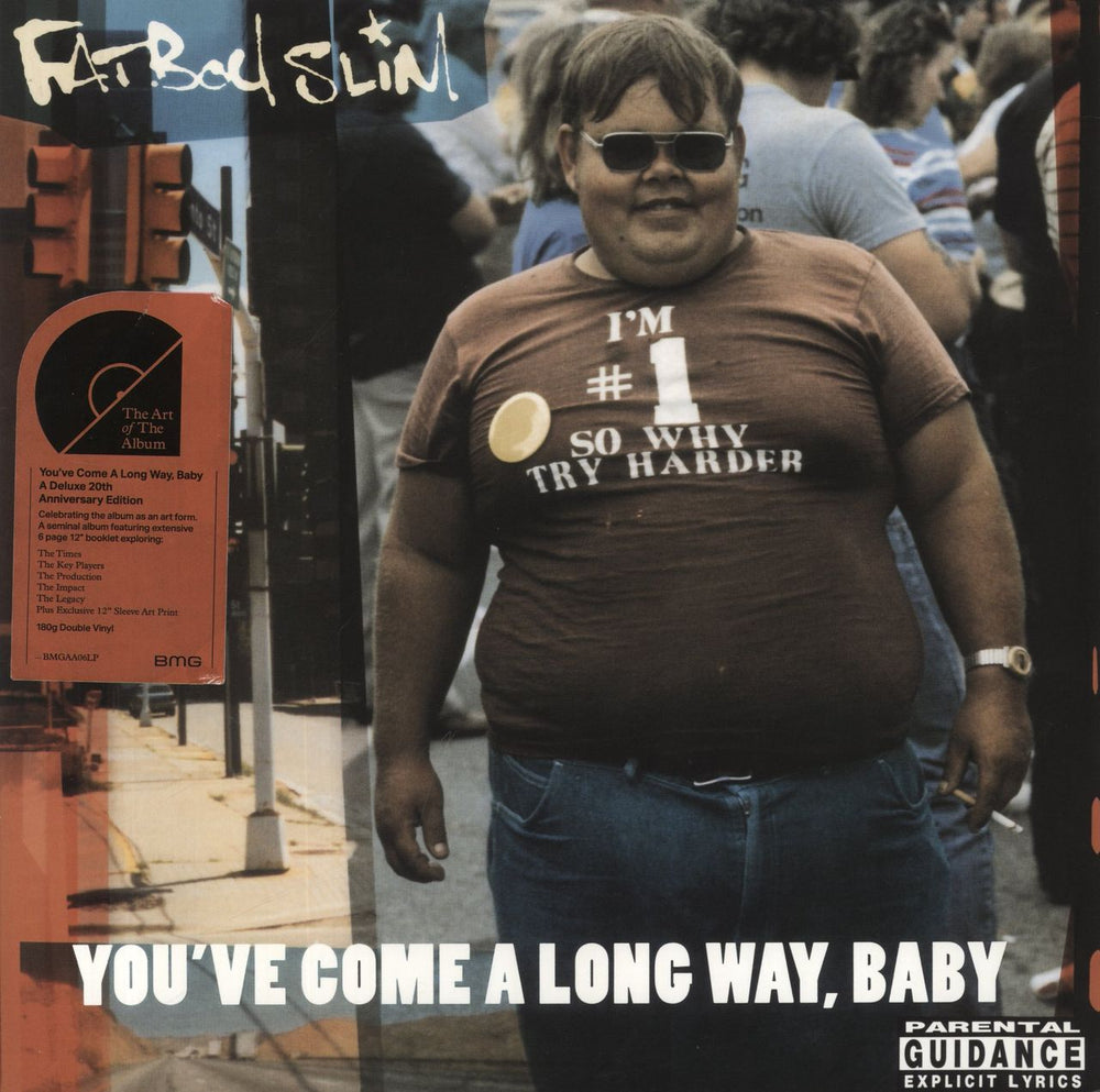 Fatboy Slim You've Come A Long Way, Baby - Hype Sticker UK 2-LP vinyl record set (Double LP Album) BMGAA06LP