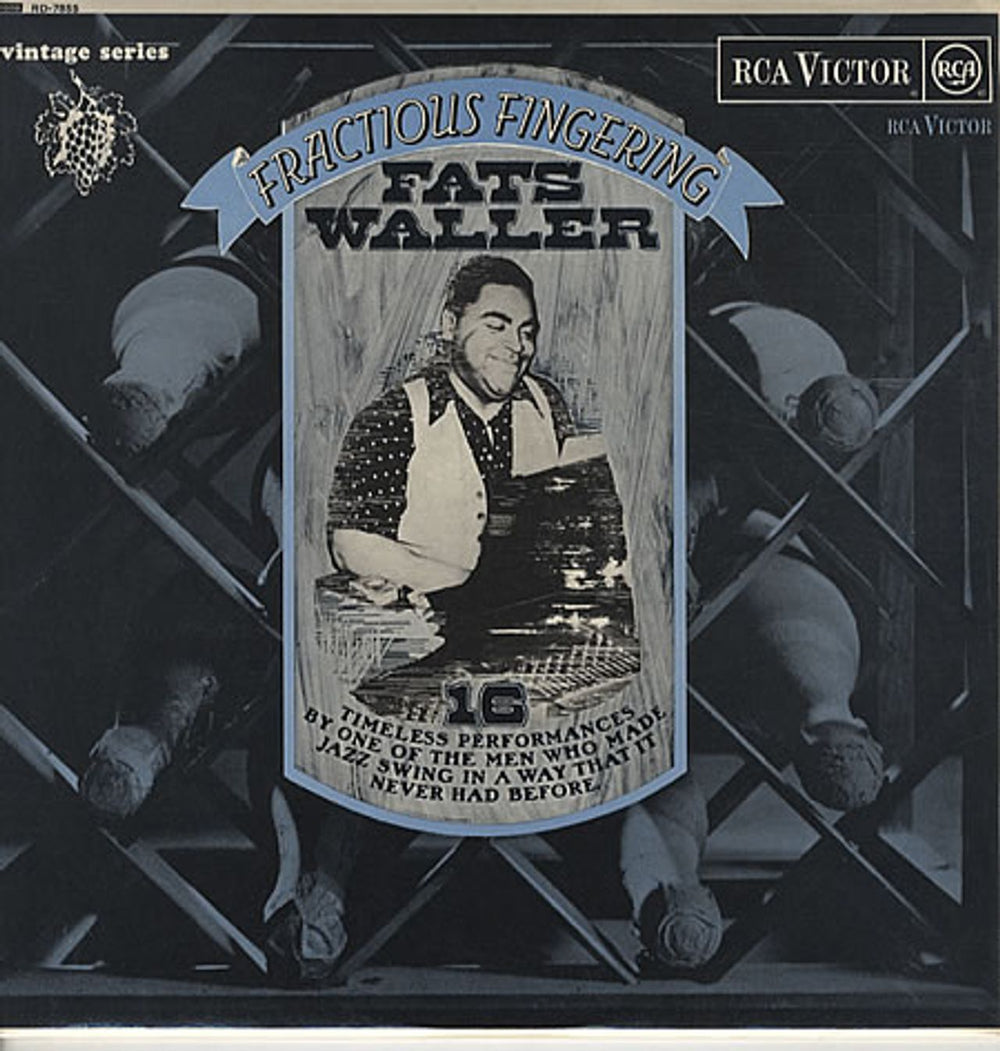 Fats Waller Fractious Fingering UK vinyl LP album (LP record) RD-7855